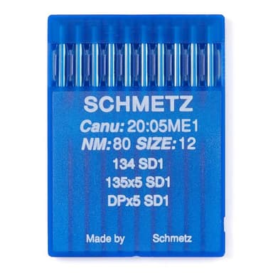 Schmetz #12 Sewing Machine Needles 135x5 SD1 (10 pack) view 1