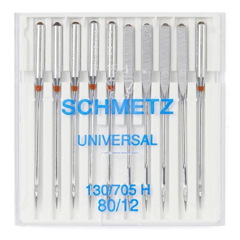 Schmetz #12 Sewing Machine Needles System 130 Round/Sharp Point (10 pack)