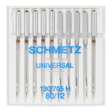 Schmetz #12 Sewing Machine Needles System 130 Round/Sharp Point (10 pack) view 1