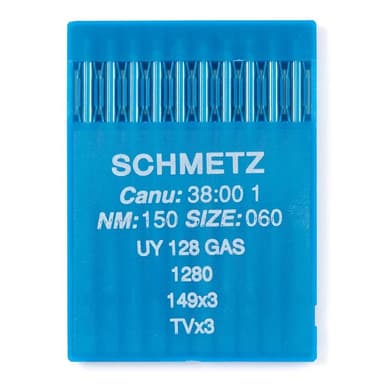 Schmetz #23 Sewing Machine Needles UY 128 GAS Round/Sharp Point (10 pack) view 1