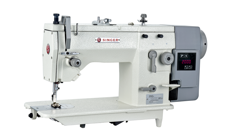 20G Single Needle Lockstitch Straight and Zig Zag Industrial Sewing Machine with Table view 1