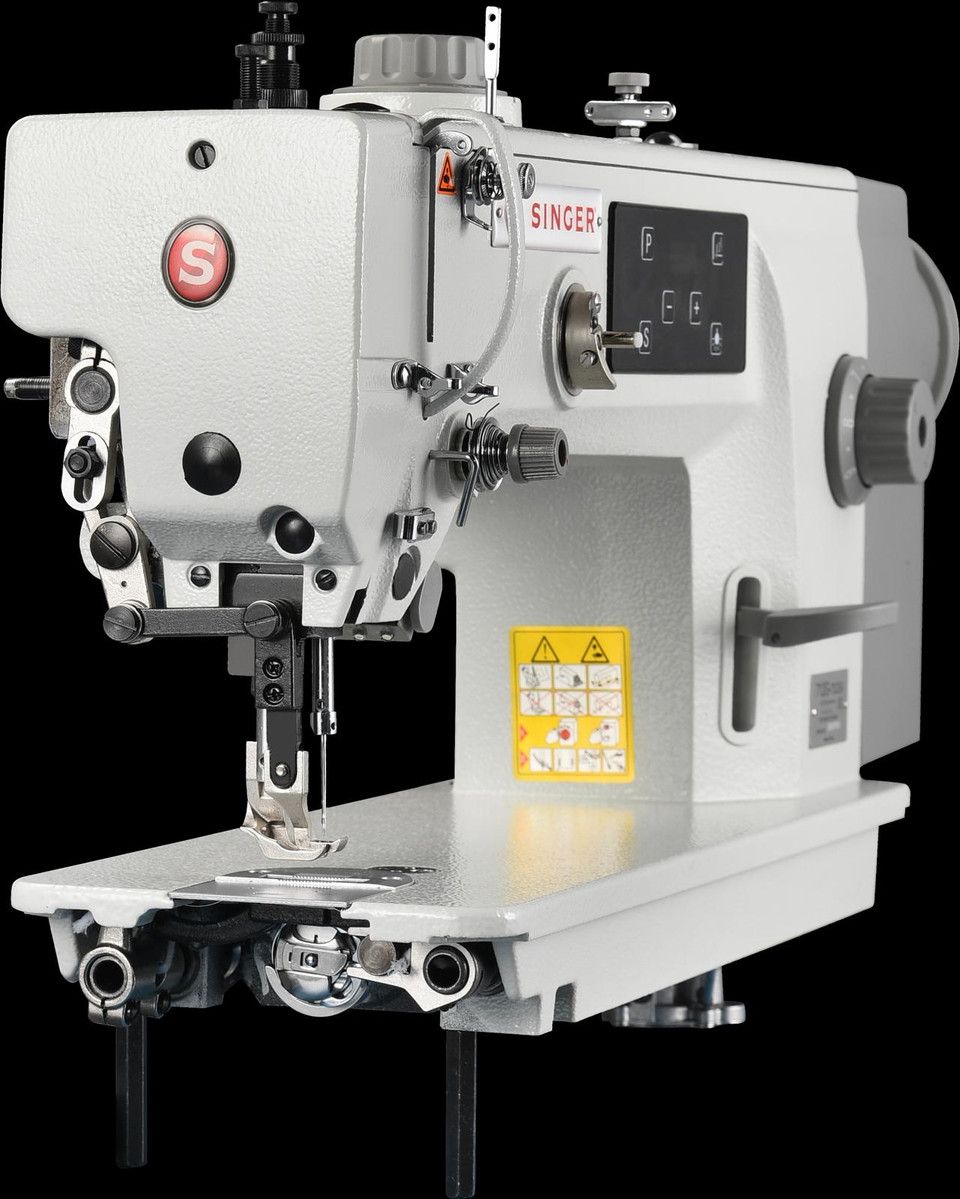 SINGER 712G E Series Direct Drive Upper and Lower Compound Feed Lockstitch Industrial Sewing Machine with Table view 2