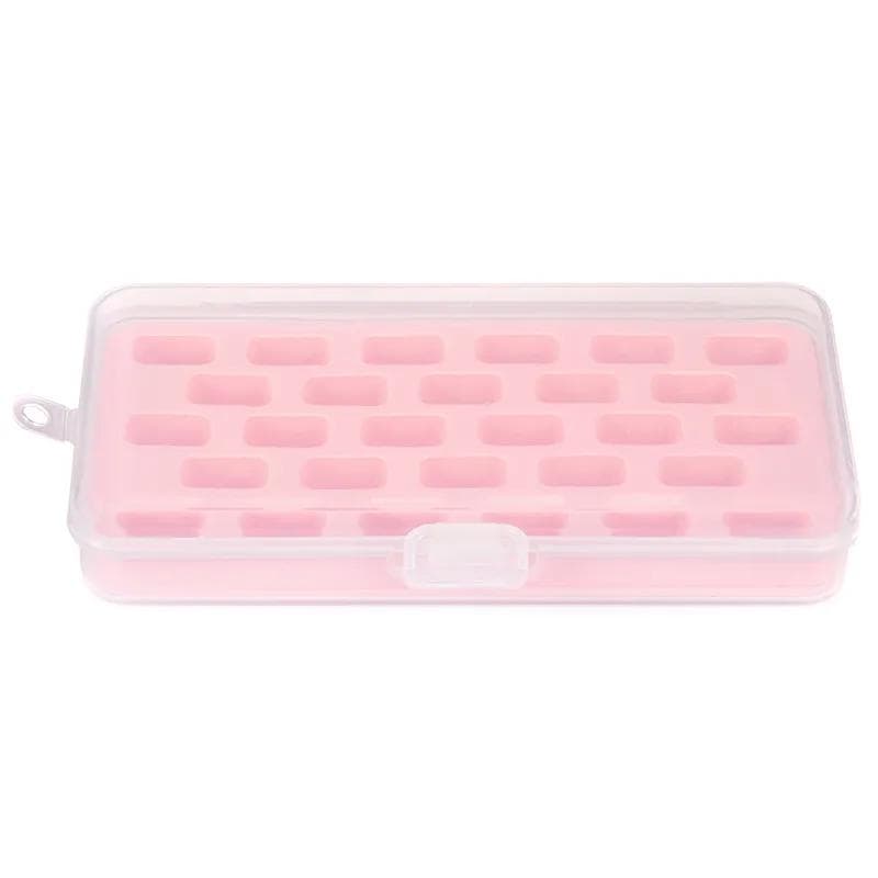 Bobbin Box - Pink Foam Lined