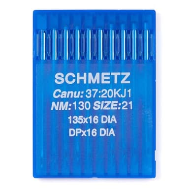 Schmetz #21 Leather Sewing Machine Needles 135x16 DI (10 pack) view 1