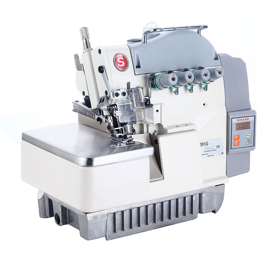 SINGER 351G High Speed Energy Saving Integrated Overlock Machine with Table view 2