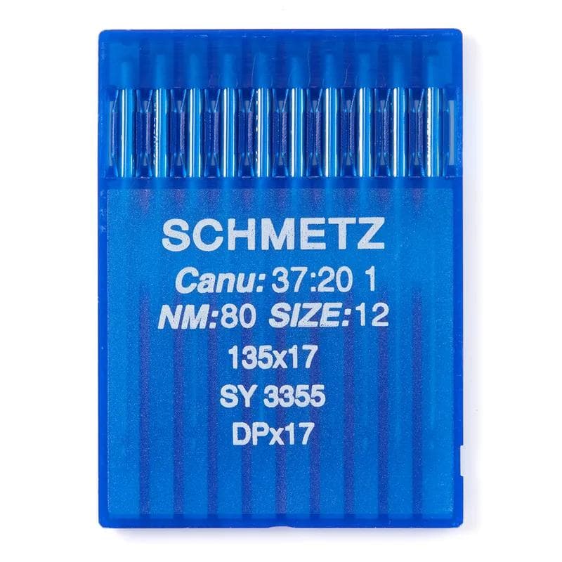 Schmetz #12 Sewing Machine Needles 135x17 Round/Sharp Point (10 pack)