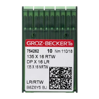 Groz-Beckert® #18 Leather Sewing Machine Needles 135x16 Twist Point (10 pack) view 1