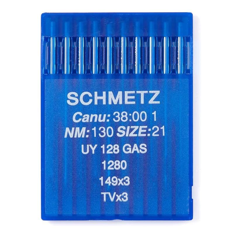 Schmetz #21 Sewing Machine Needles UY 128 GAS Round/Sharp Point (10 pack)