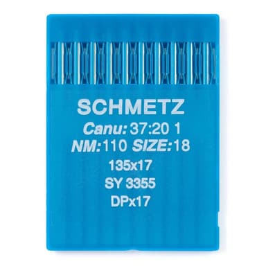 Schmetz #18 Sewing Machine Needles 135x17 Round/Sharp Point (10 pack) view 1