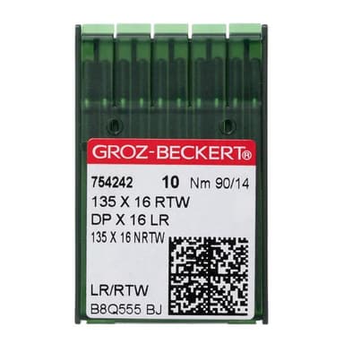 Groz-Beckert® #14 Leather Sewing Machine Needles 135x16 Twist Point (10 pack) view 1