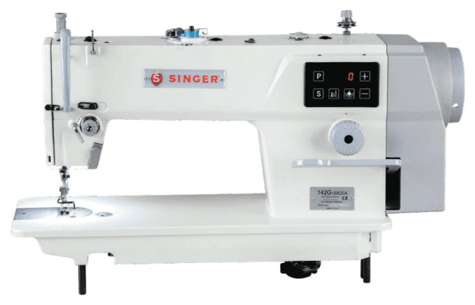 ماكينة خياطة صناعية سنجر® 142G E Series بإبرة واحدة للغرزة المستقيمة الموفرة للطاقة