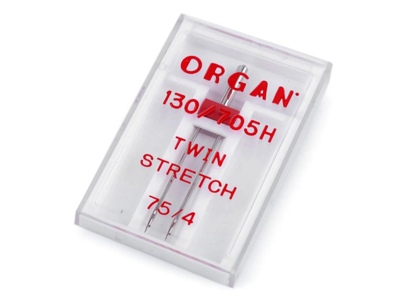 Twin Stretch Needle 75/4 Organ view 1