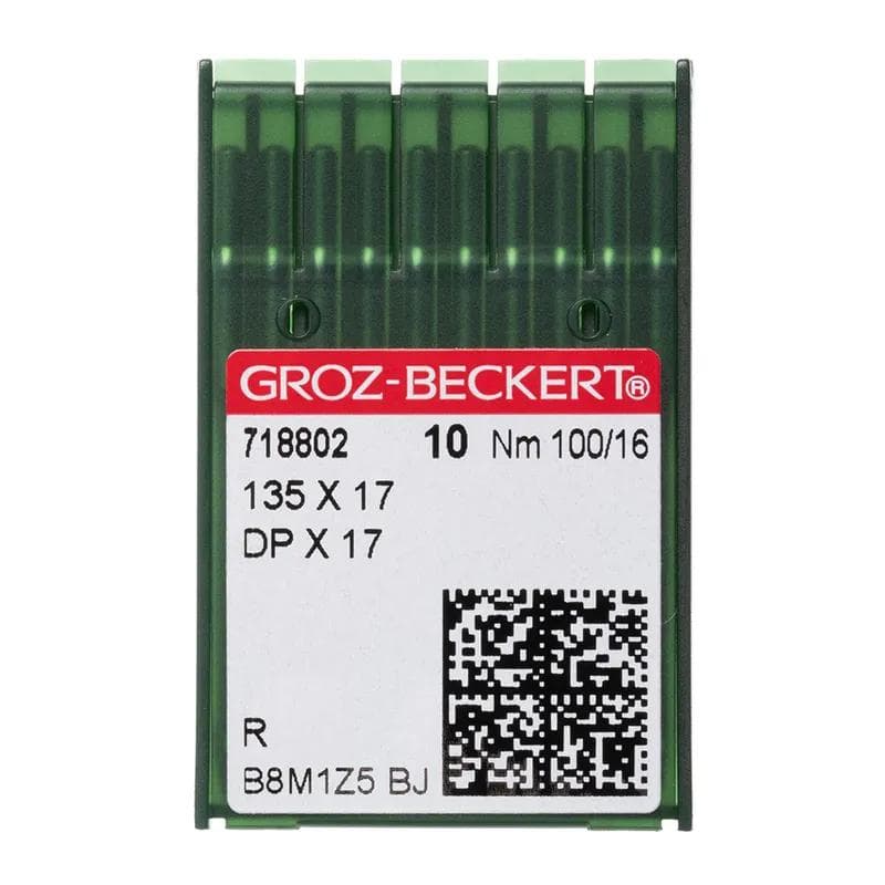 Groz-Beckert® #16 Sewing Machine Needles 135x17 Round/Sharp Point (10 pack)